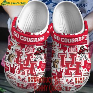 Houston Cougars NCAA Football Crocs Slippers 1