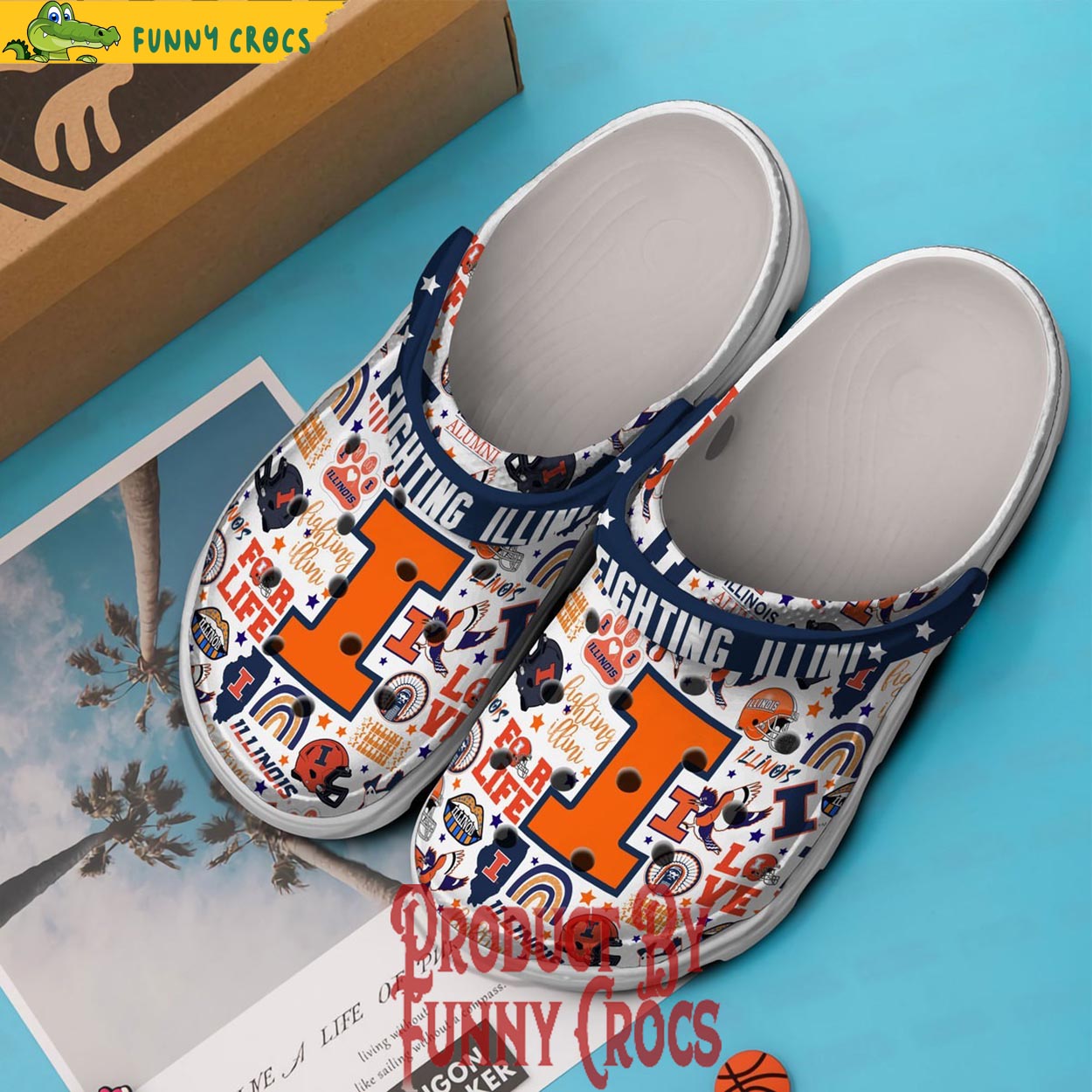Illinois Fighting Illini Football NCAA Crocs Shoes - Discover Comfort ...