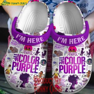 Im Here The Color Purple Music Crocs Shoes 3