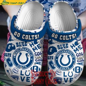 Indianapolis Colts Go Colts Crocs For Adults 1