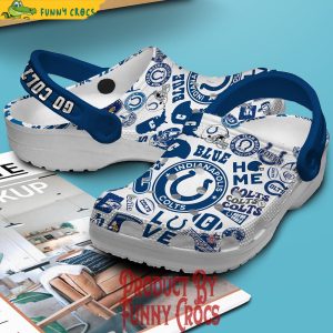 Indianapolis Colts Go Colts Crocs For Adults 3