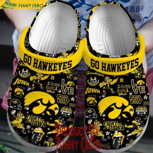 Iowa Hawkeyes Fight Song Crocs Shoes