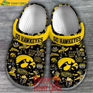 Iowa Hawkeyes Fight Song Crocs Shoes