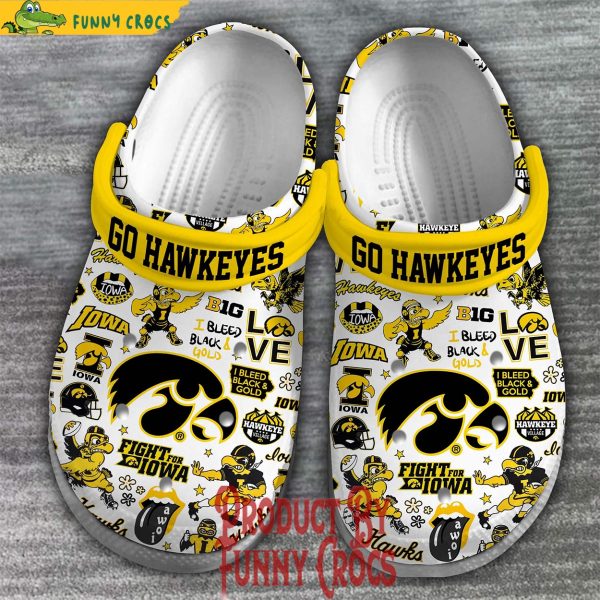 Iowa Hawkeyes Go Hawkeyes Crocs Shoes - Discover Comfort And Style Clog ...