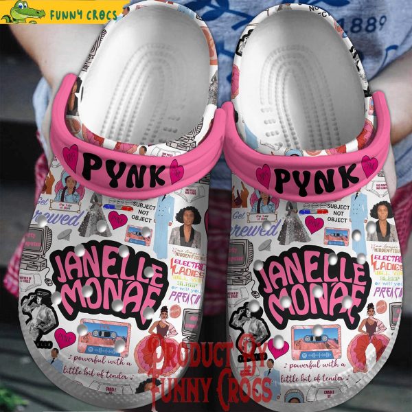 Janelle Monáe PYNK Crocs Shoes