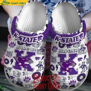 Kansas State Wildcats Football Crocs Shoes