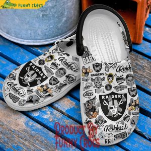 Las Vegas Raiders Just Win Baby Crocs Shoes 2