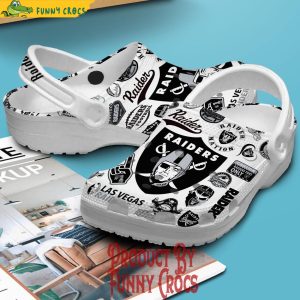 Las Vegas Raiders Raider Nation Mens Football Crocs Shoes 2