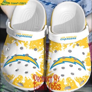 Los Angeles Chargers Yellow Crocs Shoes