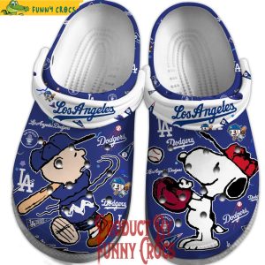 Los Angeles Dodgers The Peanuts Snoopy Crocs Shoes