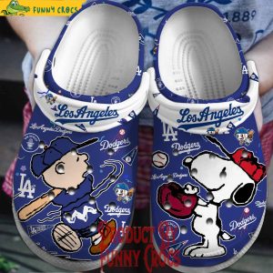 Los Angeles Dodgers The Peanuts Snoopy Crocs Shoes