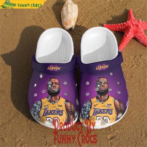 Los Angeles Lakers Lebron James Crocs Shoes