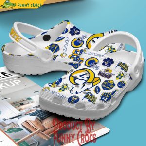 Los Angeles Rams Logo Pattern Crocs Shoes