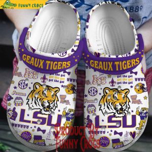 Lsu Geaux Tigers Football Crocs For Adults 1