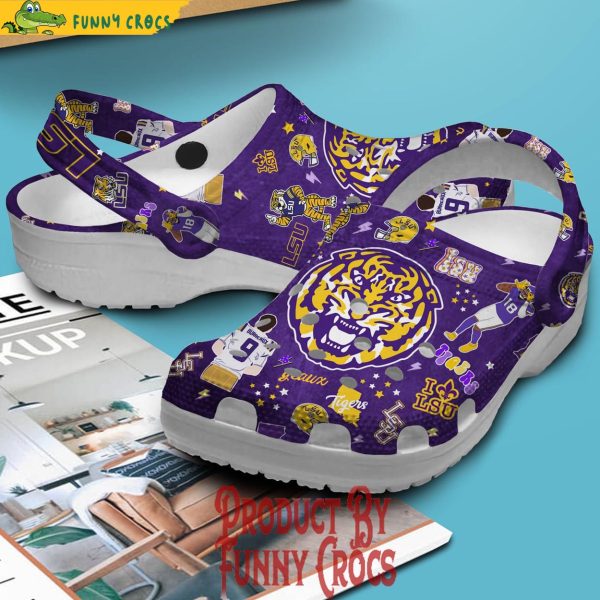 Lsu Geaux Tigers NCAA Crocs For Adults