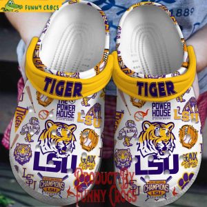 Lsu Tigers Baseball Champions Crocs Shoes 1