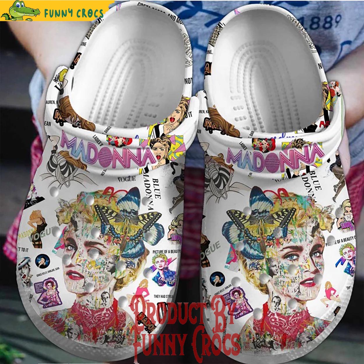 Madonna Crocs Shoes - Discover Comfort And Style Clog Shoes With Funny ...