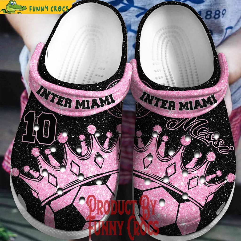 Messi King Inter Miami Crocs Shoes