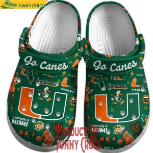 Miami Hurricanes Basketball NCAA Crocs Shoes 2