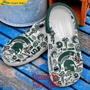 Michigan State Spartans Go Green Crocs Shoes 3