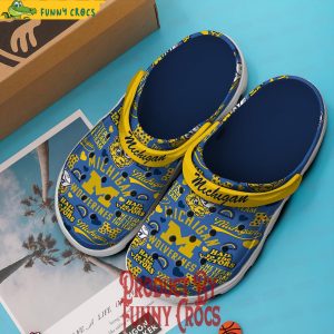 Michigan Wolverines Hail To The Victory Crocs Shoes 3