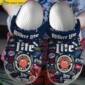 Miller Lite Beer Crocs Shoes