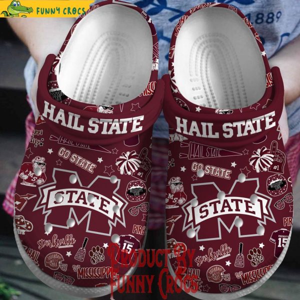 Mississippi State Bulldog Crocs Shoes