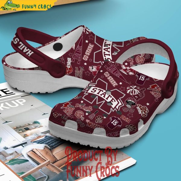 Mississippi State Bulldog Crocs Shoes