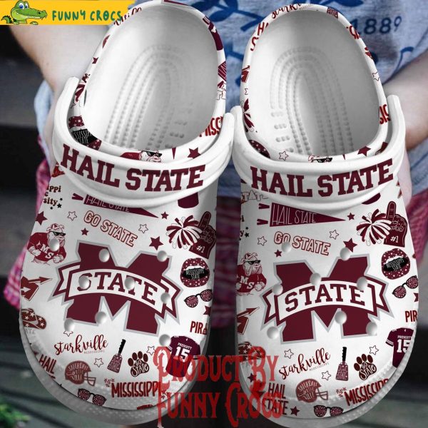 Mississippi State Bulldogs Football Crocs Shoes