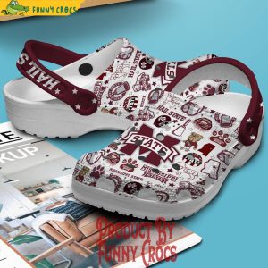 Mississippi State Bulldogs Hail State Crocs Slippers 3