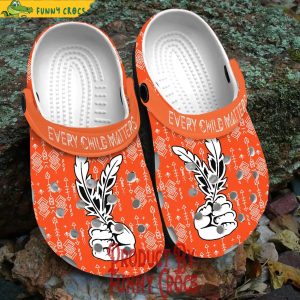 Native Every Child Matters Orange Crocs Shoes