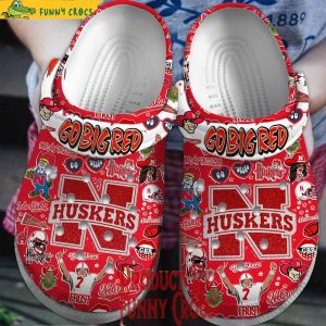 Nebraska Cornhuskers Go Big Red Crocs Shoes 1