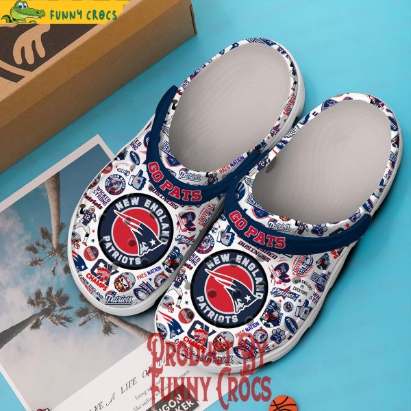 New England Patriot Crocs Slippers