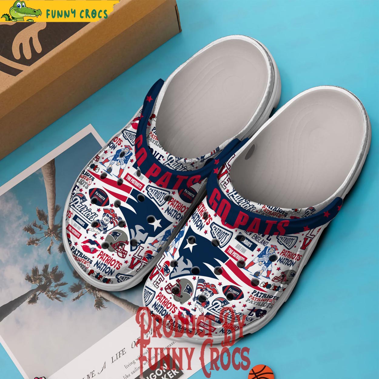 New England Patriots Go Pat Crocs Shoes - Discover Comfort And Style ...