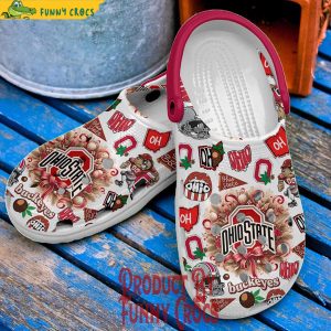 Ohio State Buckeyes Go Bucks Christmas Crocs Shoes 3