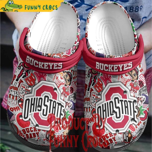 Ohio State Buckeyes Pattern Crocs Gifs For Fans