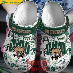 Ohio University Bobcats Football Crocs Shoes 1