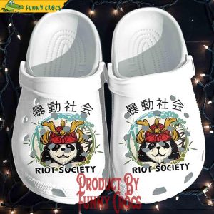 Panda Samurai Crocs Shoes