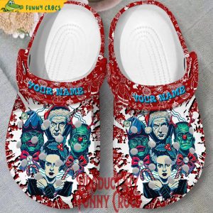 Personalized Character Horror Movie Christmas Crocs 2
