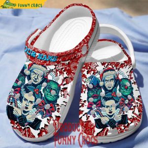 Personalized Character Horror Movie Christmas Crocs 3