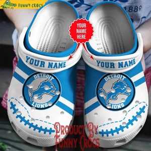 Personalized Detroit Lions Crocs Shoes Gifts For Fans