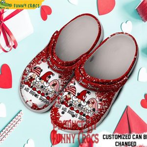 Personalized Gnomes Love Will Keep Us Together Valentines Day Crocs 2