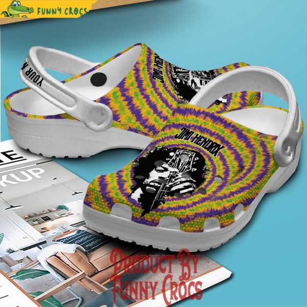 Personalized Jimi Hendrix Crocs Shoes