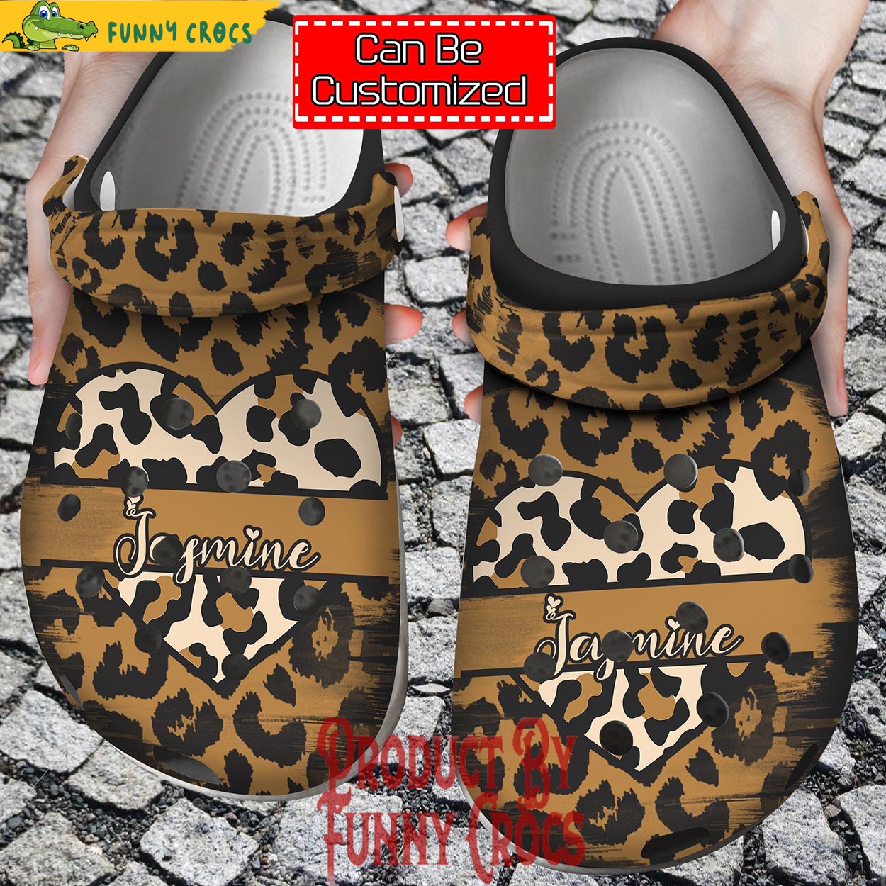 Personalized Leopard Heart Valentine Crocs - Discover Comfort And Style ...