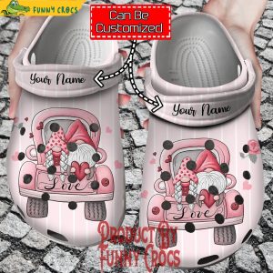 Personalized Valentines Day Gnomes Truck Crocs Shoes