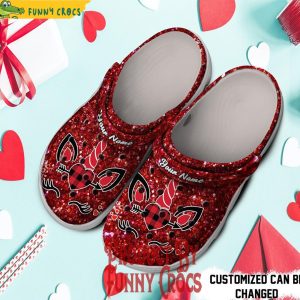 Personalized Valentines Heart Crocs Shoes