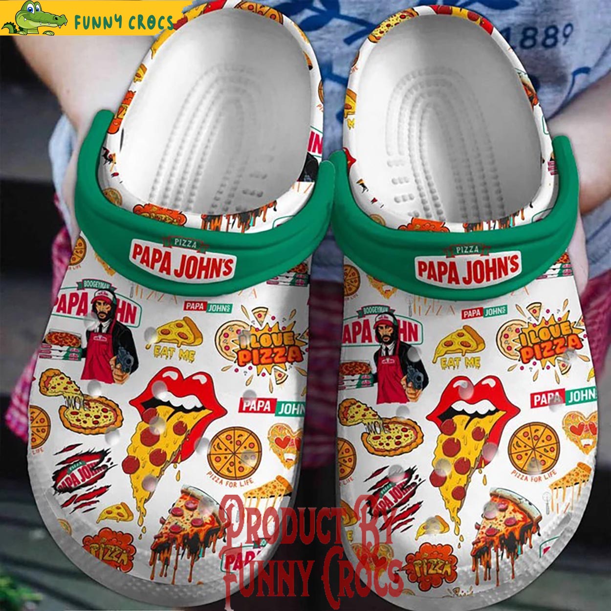 Pizza Papa John's Wick Crocs Shoes - Discover Comfort And Style Clog ...