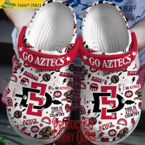 San Diego State Aztecs This Is Aztecs Country Crocs Shoes 1