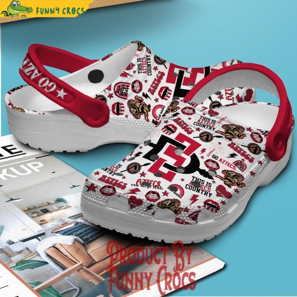 San Diego State Aztecs This Is Aztecs Country Crocs Shoes