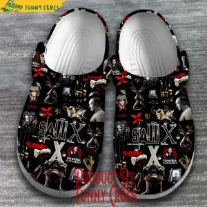 Saw X Movie Black Crocs Shoes